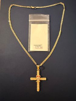 Cadena con dije de Cruz