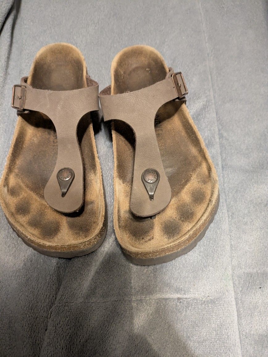Birkenstock Gizeh Mocca Birko-Flor Regular