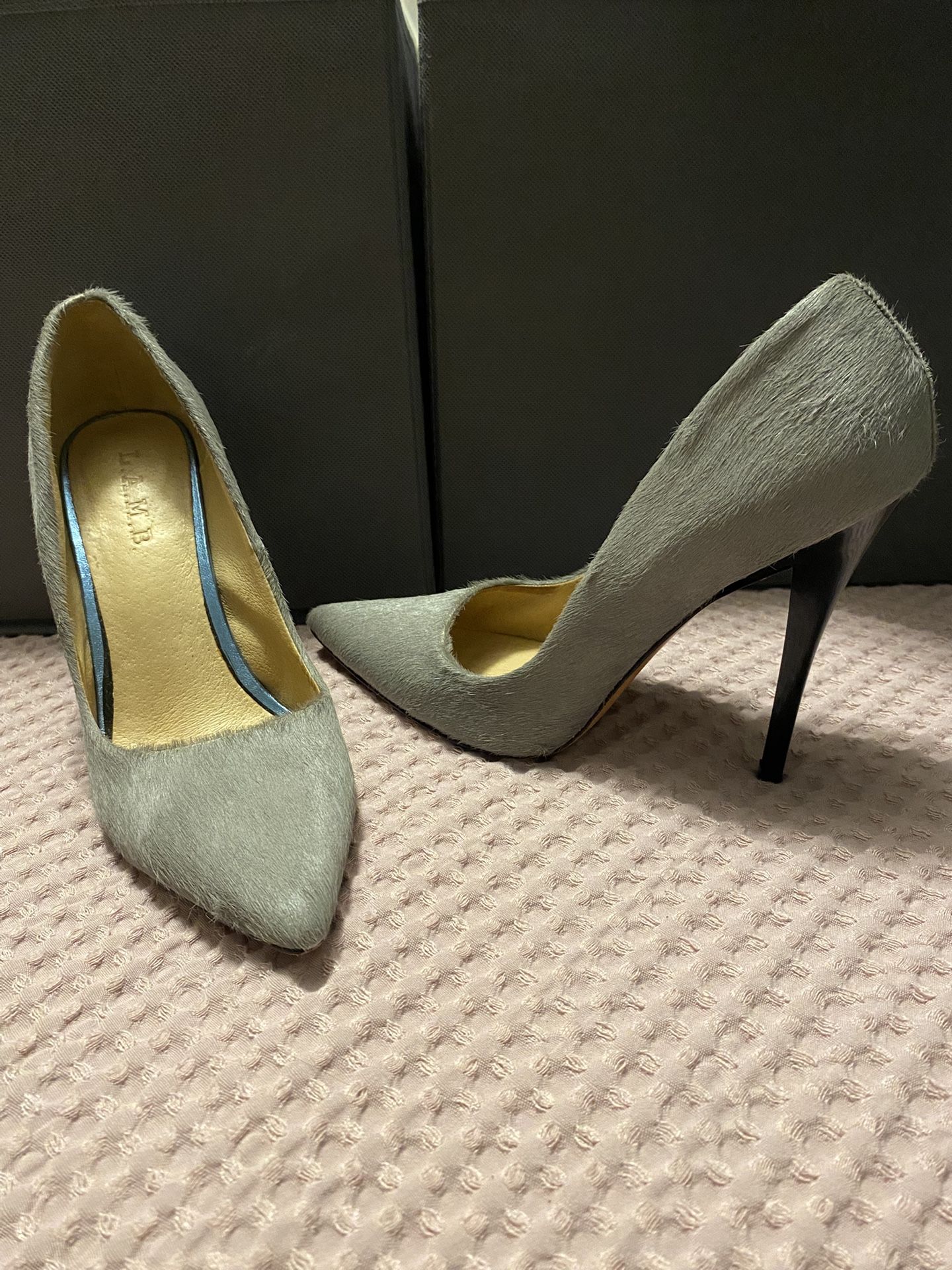 L.A.M.B Calf Hair Stilettos 7.5