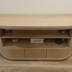 Living Spaces Console Table White Oak - OBO