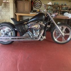 Harley Davidson , Open Belt, Fat tire