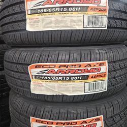 185/65/15 Arroyo 4 Llantas nuevas instaladas y balanciadas