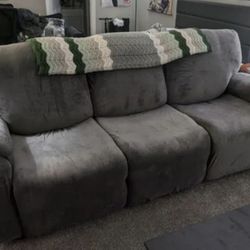Recliner Sofa And Love Seat Cover W Console 