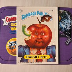 **Copyright Error** 1986 Garbage Pail Kids Dwight Bite121b (No Star Back)