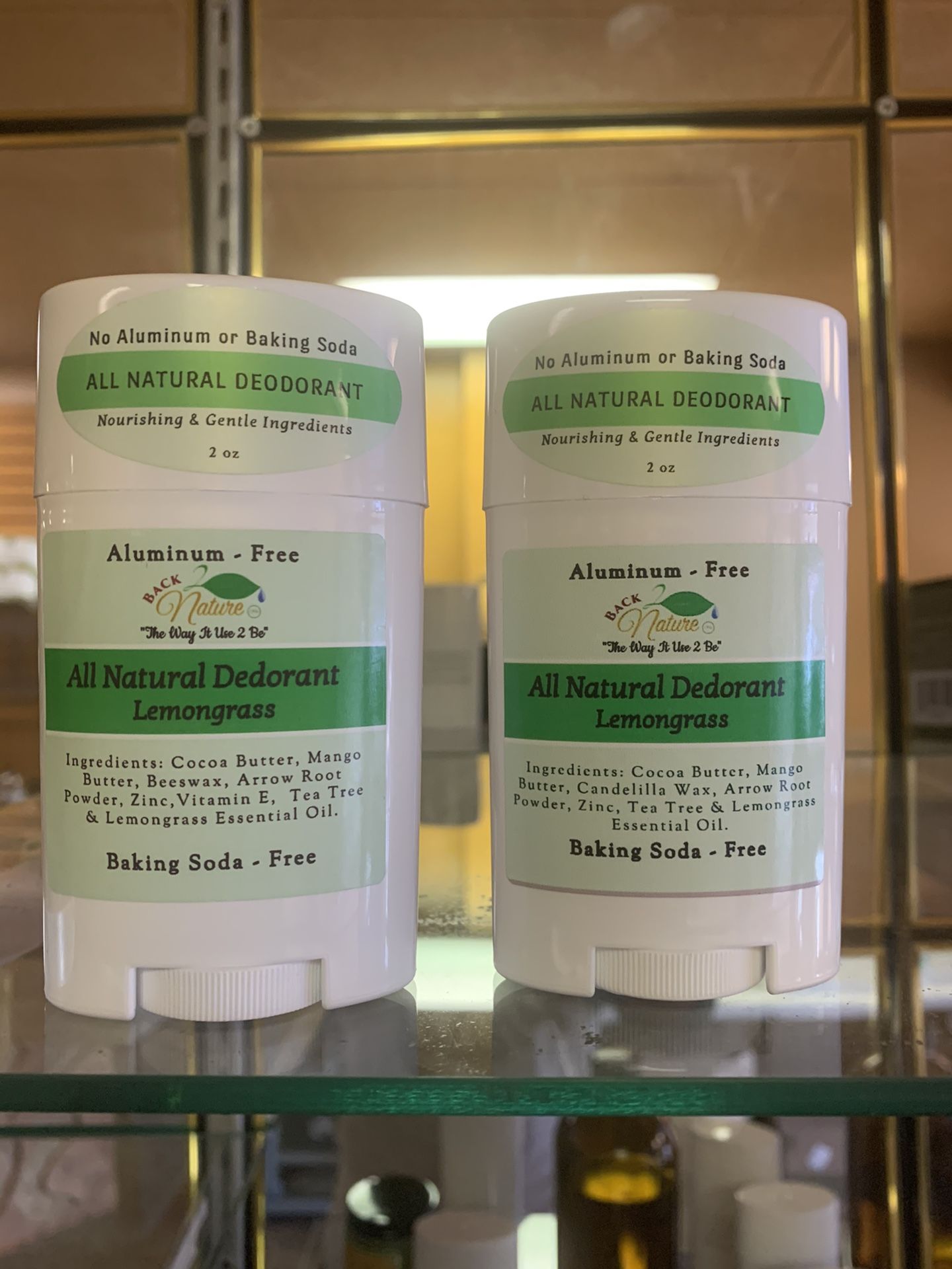 ALL NATURAL DEODORANT- LEMONGRASS