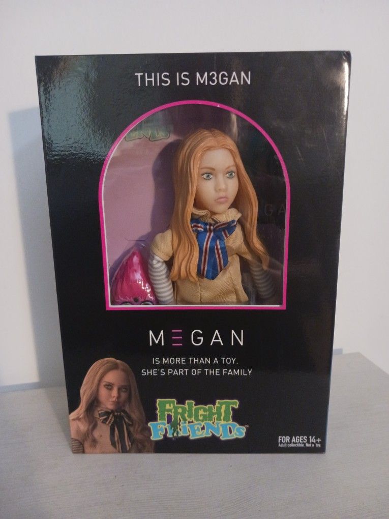 THIS IS M3GAN (MEGAN) Doll Plush FRIGHT FRIENDS Halloween Horror