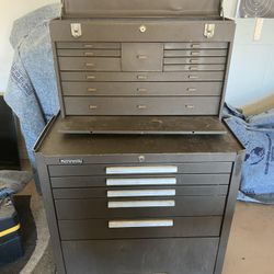 machinist tool boxes and various machinist tools