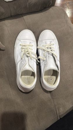 White Leather Converse 
