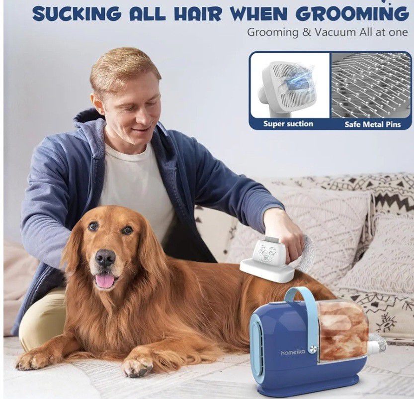 Homeika Pet Grooming Kit & Dog Hair Vacuum