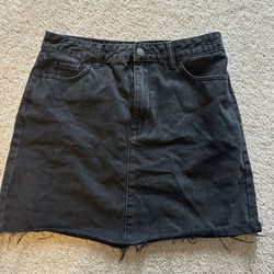 Junior Sz 11 Hollister Black Jean Skirt 