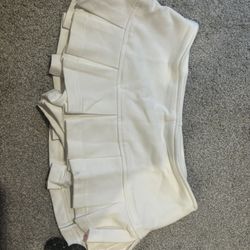 sugarandvapor white micro mini skirt - S
