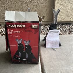 Husky 3 Ton Jack Stand Set