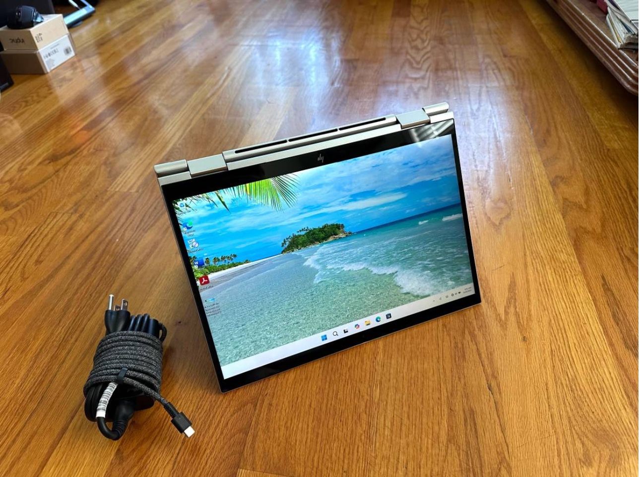 13.3 in HP Elite X360 830 G10 2-in-1 Touchscreen Laptop Win11 i7 1365U 10-Cores @1.8Ghz 32Gb 512Gb Microsoft Office - Product 2023 Warranty 11/2026