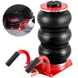Air Jack, 3 Ton/6600 lbs Triple Bag Air Jack, Airbag Jack with Six Steel Pipes, Lift up to 17.7 inch/450 mm, 3-5 s Fast Lifting Pneumatic Jack, with S