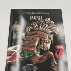 1988 Stamp Yearbook / Album with original stamps from USPS