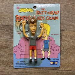 1997 Beavis & Butt-Head The Butthead Bendable Keychain Collectible