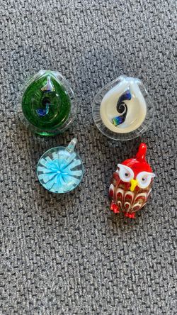 Glass Pendants 2$ Each great for Christmas