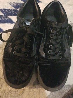Van's velvet size 9 womens