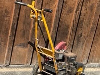 Vintage Yellow Gas Powered Lawn Edger