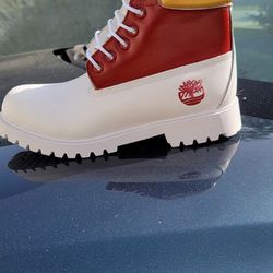 Timberland Boots Custom Red Autumn 
