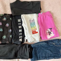 Bundle of Girls Fleece Lined Pants and Denim Size 5/6
