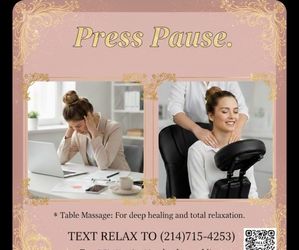 Heavenly Healing Specialized in both Table and Chair massage for events or private sessions