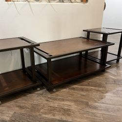 Coffee Table & 2 End Tables
