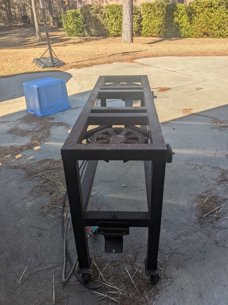 Steel Brewing Stand with two burners