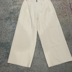 Brand New Sienna Sky Beige Wide Leg Dress Pants Size Large