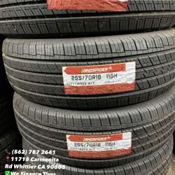 265/70R18 Landspider Set of Tires Installed and Balanced Set de Llantas Nuevas Instaladas y Balanceadas