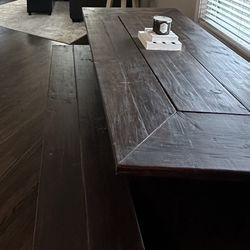 Hand Made Table and Benches