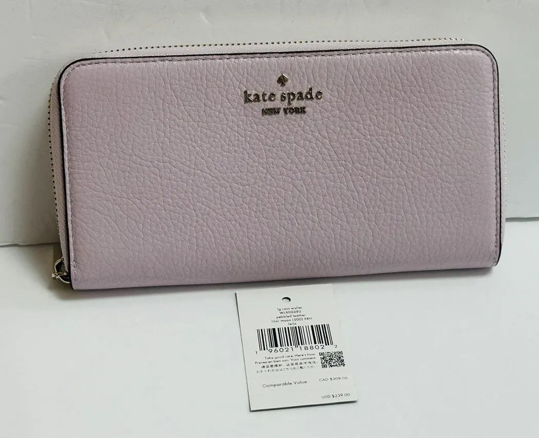 New & Rare Kate Spade Lilac Moon Large Continental Wallet