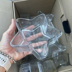 Craft/Decor Glass Star Bowls