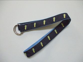 Flop Fabric D Ring Blue Belt Size Small/Medium
