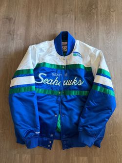 Mitchell & Ness Seattle Seahawks Satin Bomber Jacket
