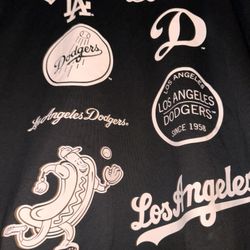 New Era Los Angeles Dodgers Black White MLB Baseball Major League T-Shirt XL