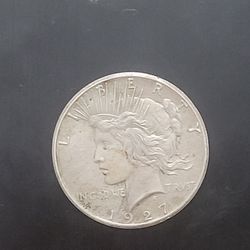 Rare 1927p American Peace Dollar
