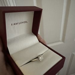 Engagement Ring And Diamond Necklace