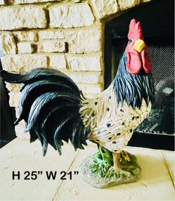 Large Rooster Decor 
