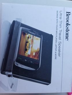 Brookstone ultra thin travel speaker