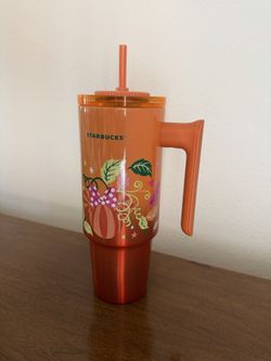 Starbucks disney pumpkins orange tumbler