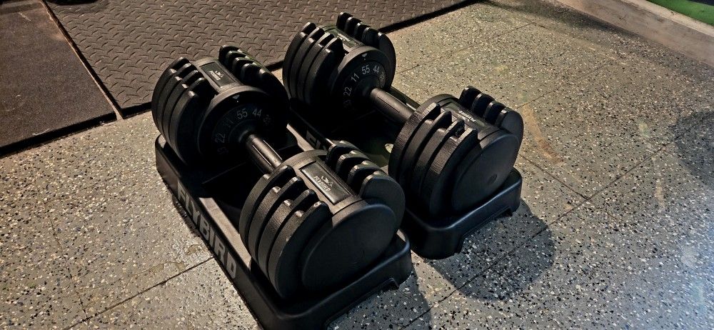 FLYBIRD DUMBBELLS 11-55LB ADJUSTABLE DUMBBELL SELECTABLE WEIGHTS