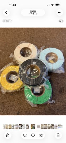 5 pcs/Pre-Dried Refill Filament 1kg (2.2lbs) for Reusable Spools, 1.75mm Spool-Less 3D Printing Filament, Compatible with Bambu Lab 3D Printers