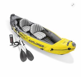 Like new Intex inflatable double Kayak