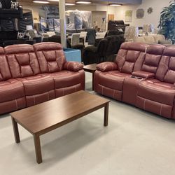 New Reclining Sofa And Loveseat 