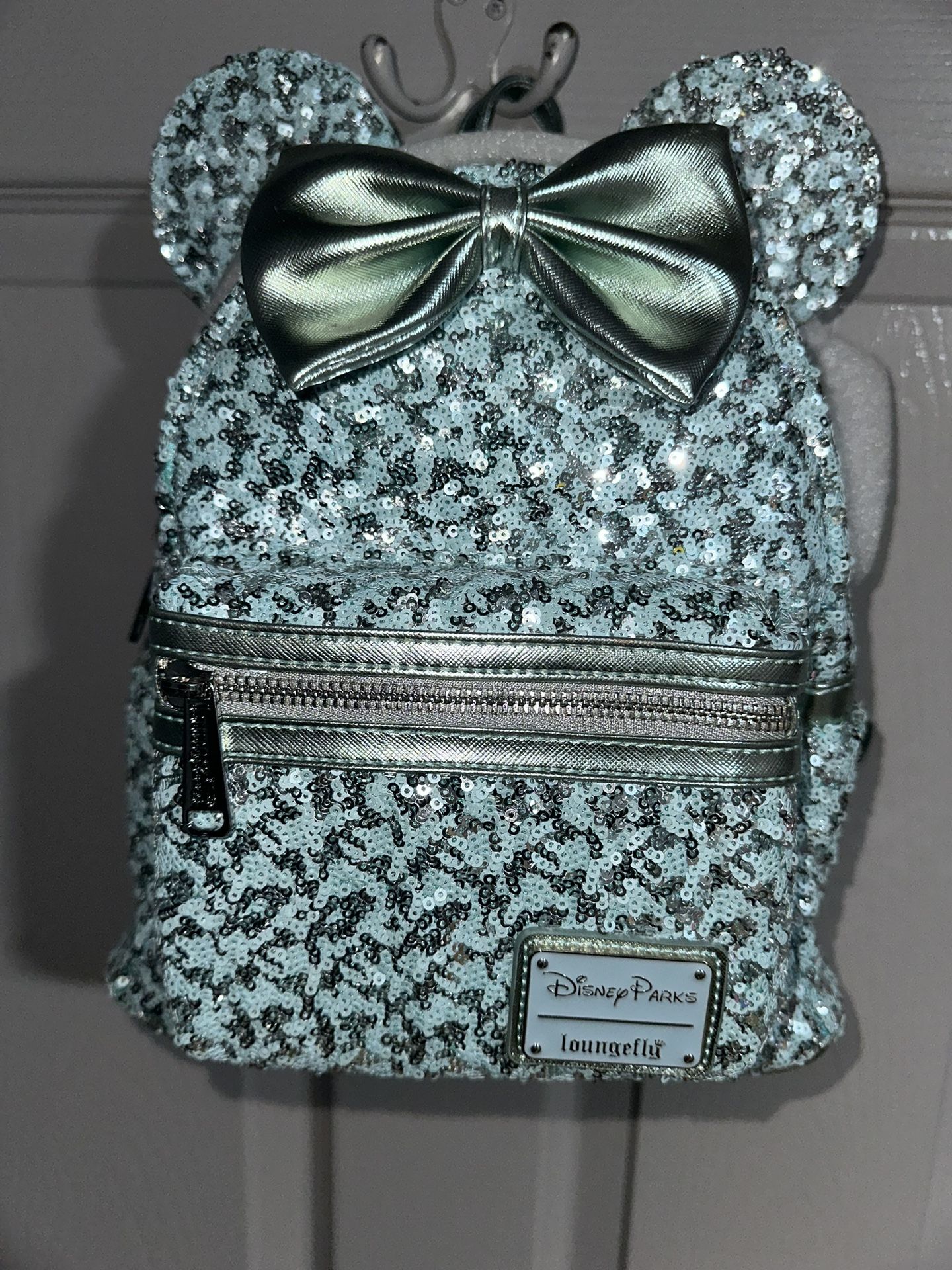 Loungefly parks Arendelle aqua sequins mini backpack