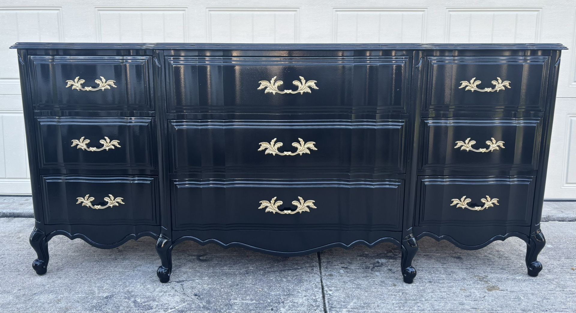 Black French Provincial Dresser