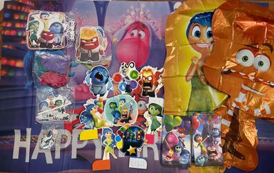Inside out birthday party decorations supplies.
