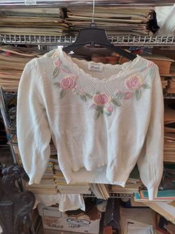 Vintage margules floral sweater