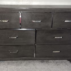 Grey 7 Drawer Dresser